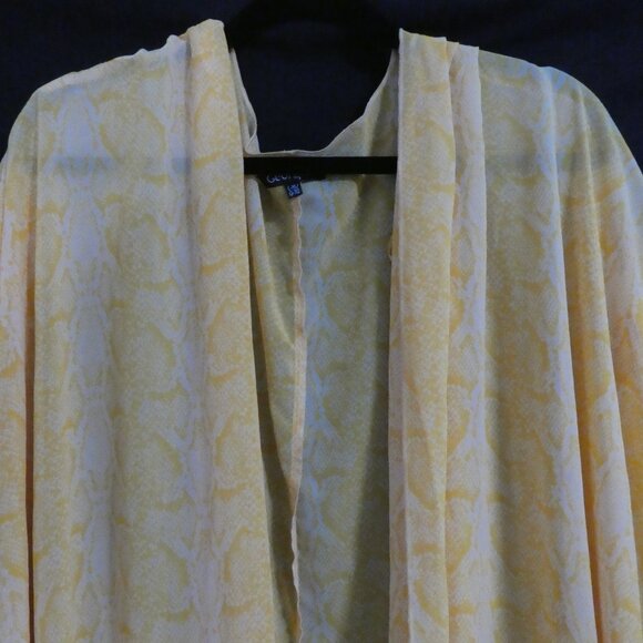 GEORGE | l - xl / large - extra large | Sheer Orange Open Front Cardigan | NWOT - Picture 4 of 15
